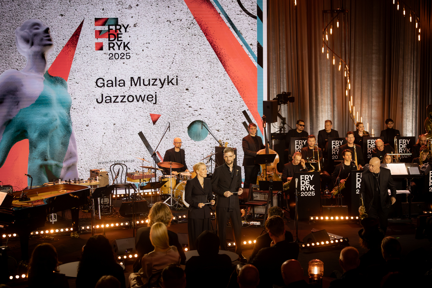 Aga Zaryan, Roch Siciński, All Stars Fryderyk Big Band, foto: Wojtek Dobrogojski