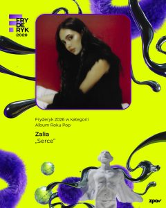 Zalia Laureat Fryderyka 2026 Album Roku Pop